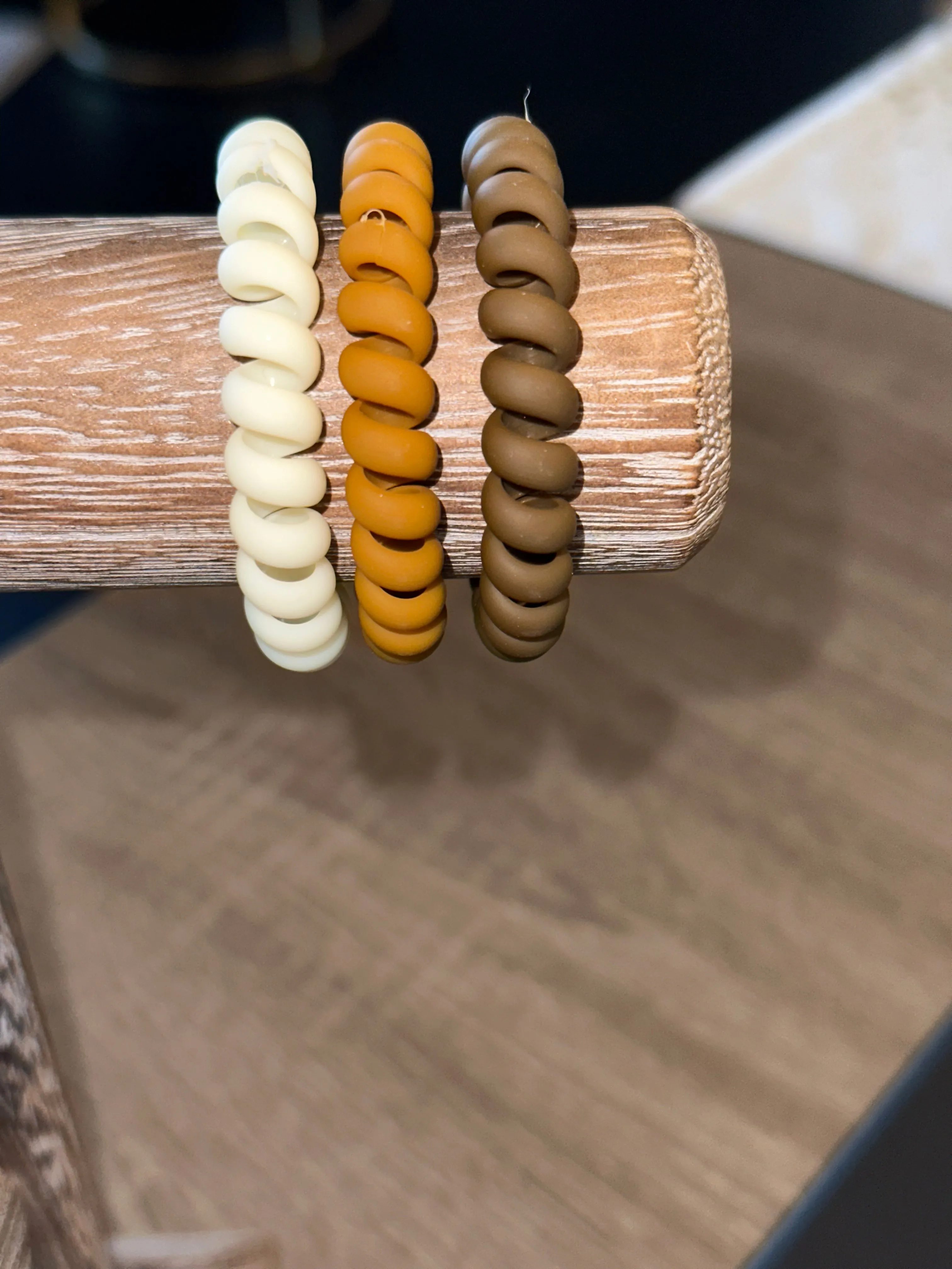 3 Spiral Hair Ties