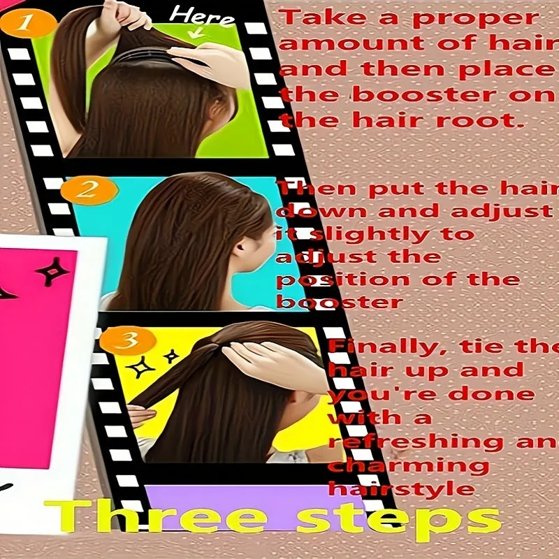 3Piece Hair Volume Increase Sponge Pad Set for DIY Styling