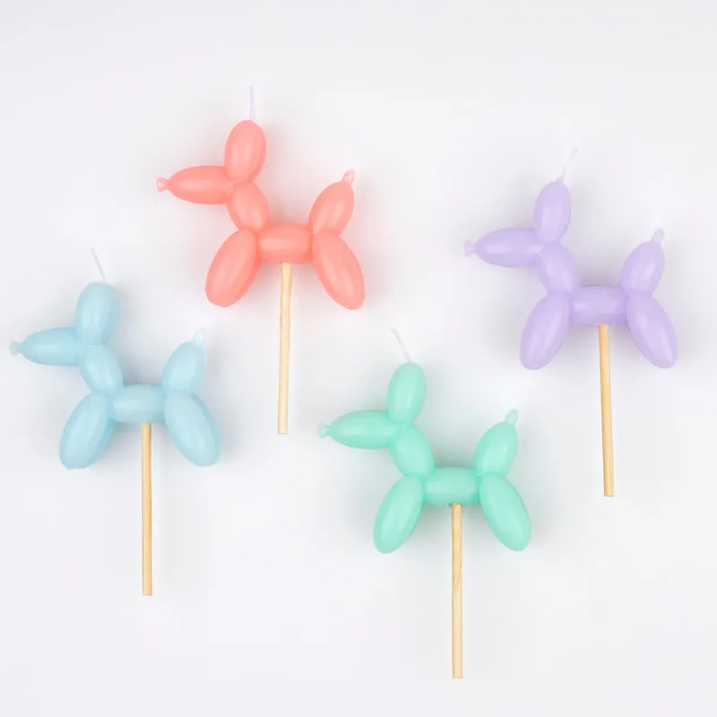 Balloon Dog Candles by Meri Meri