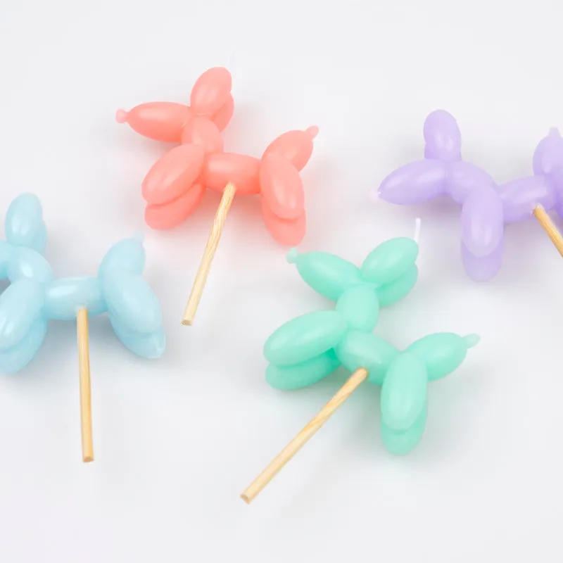 Balloon Dog Candles by Meri Meri