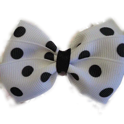 Bella Hair Bow - Polka Dot (2 Colours)