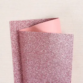 Blush Glitter Felt