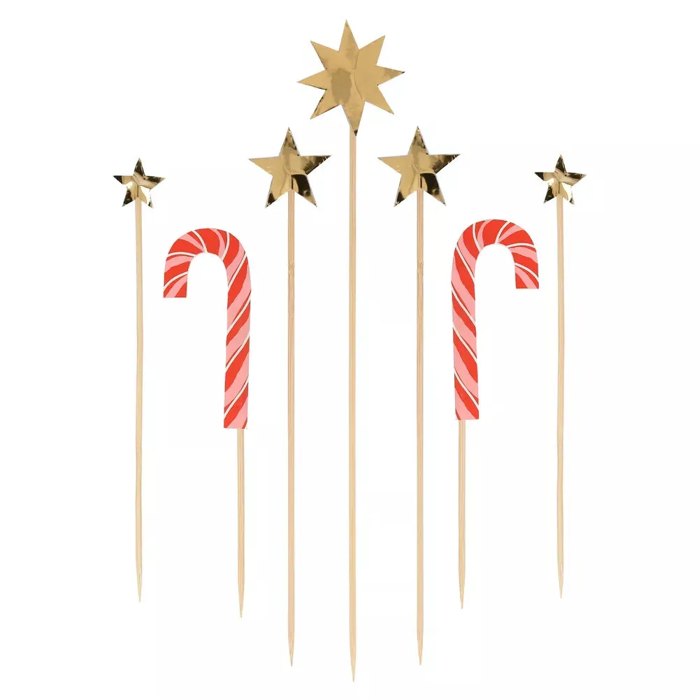 Christmas Honeycomb Cake Topper Set