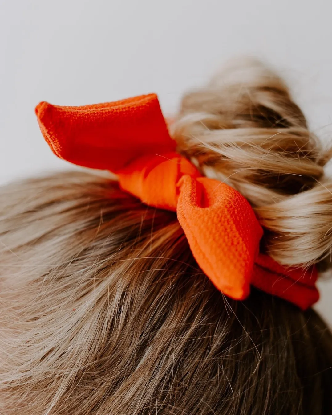 Crepe Oversize Knot Scrunchie | Bow Scrunchie | Multiple Colors | Hand Tied