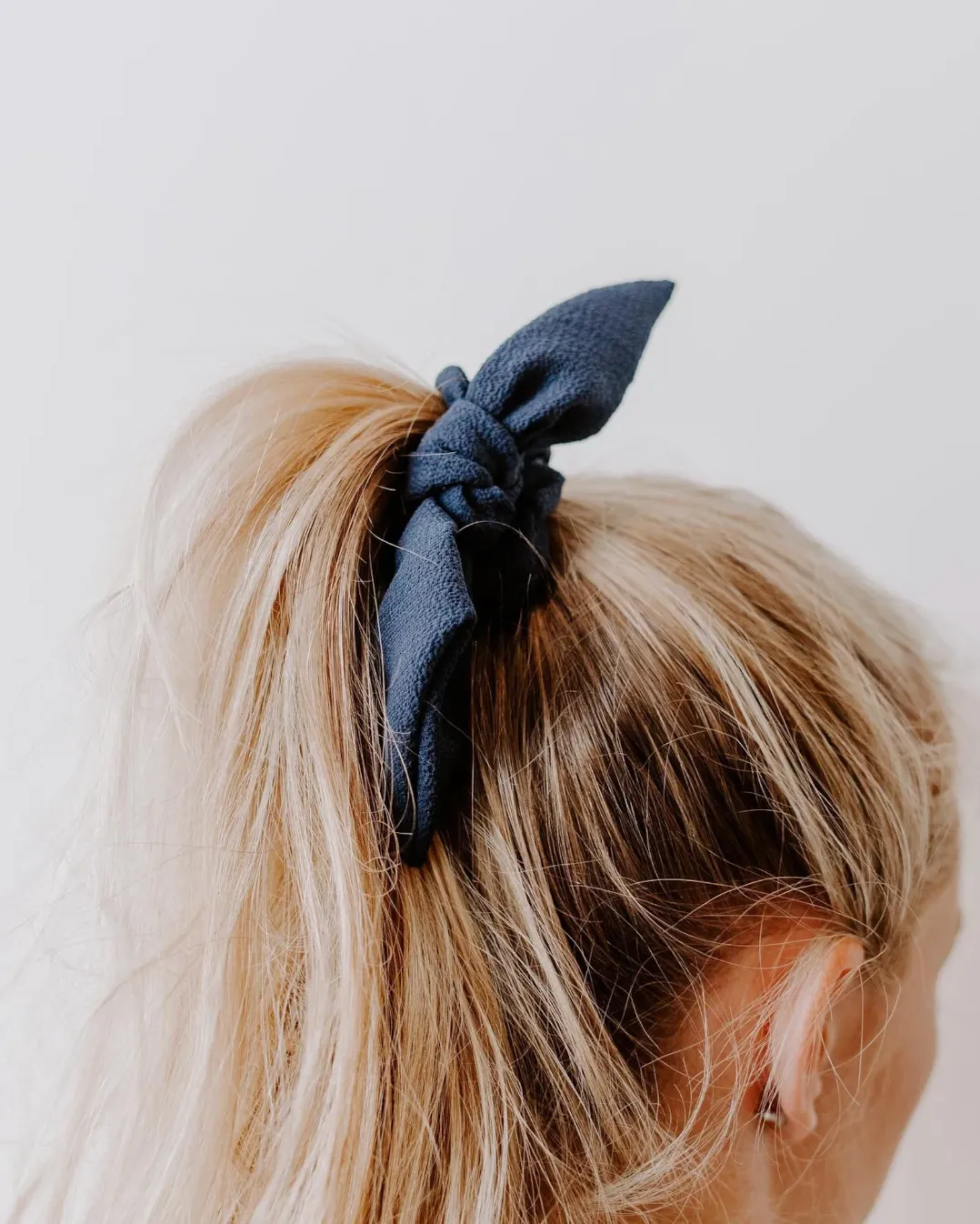 Crepe Oversize Knot Scrunchie | Bow Scrunchie | Multiple Colors | Hand Tied