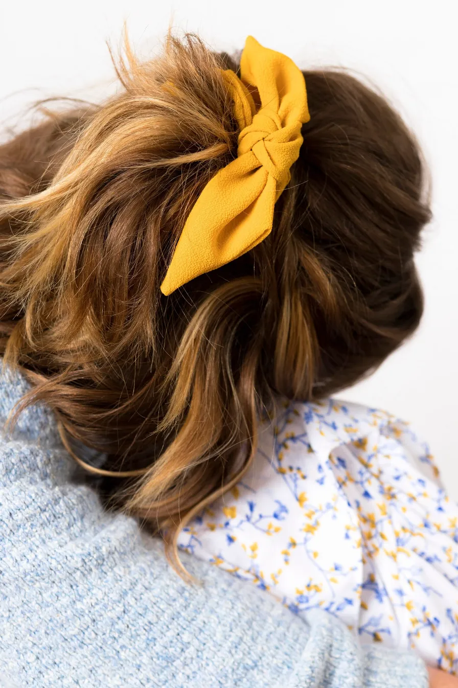 Crepe Oversize Knot Scrunchie | Bow Scrunchie | Multiple Colors | Hand Tied