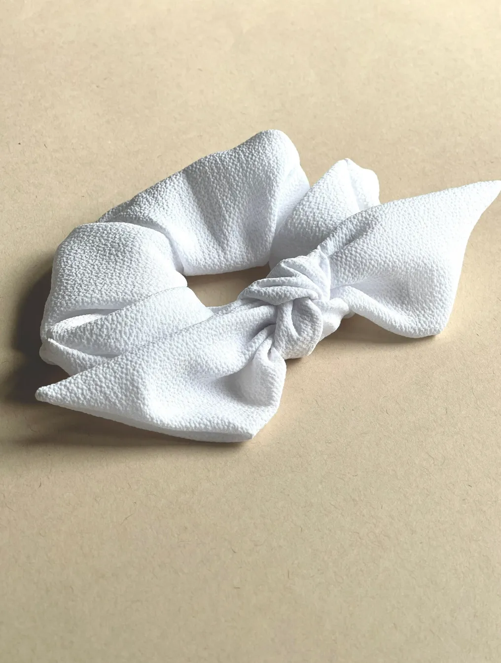 Crepe Oversize Knot Scrunchie | Bow Scrunchie | Multiple Colors | Hand Tied