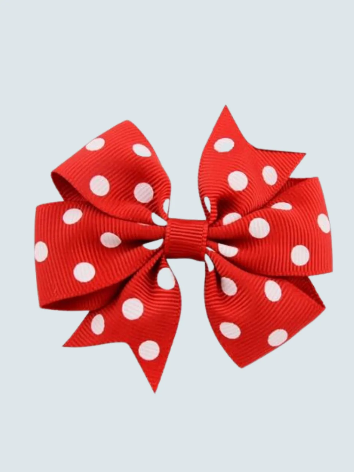Gils Polka Dot Hair Bow Clip