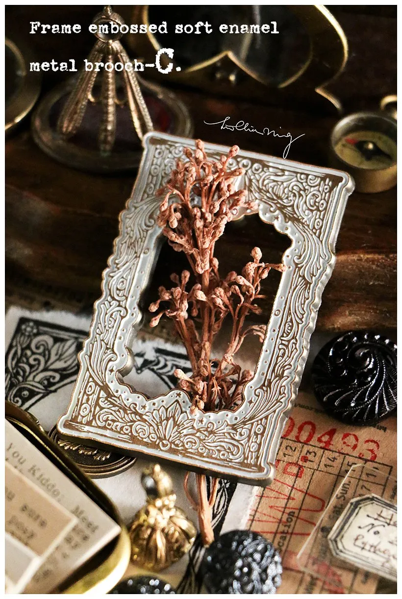 LCN Frame Metal Brooch/Pin