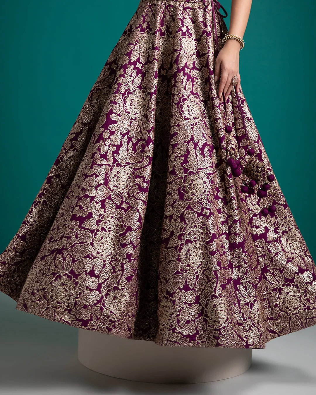 Rich Plum Lehenga Set