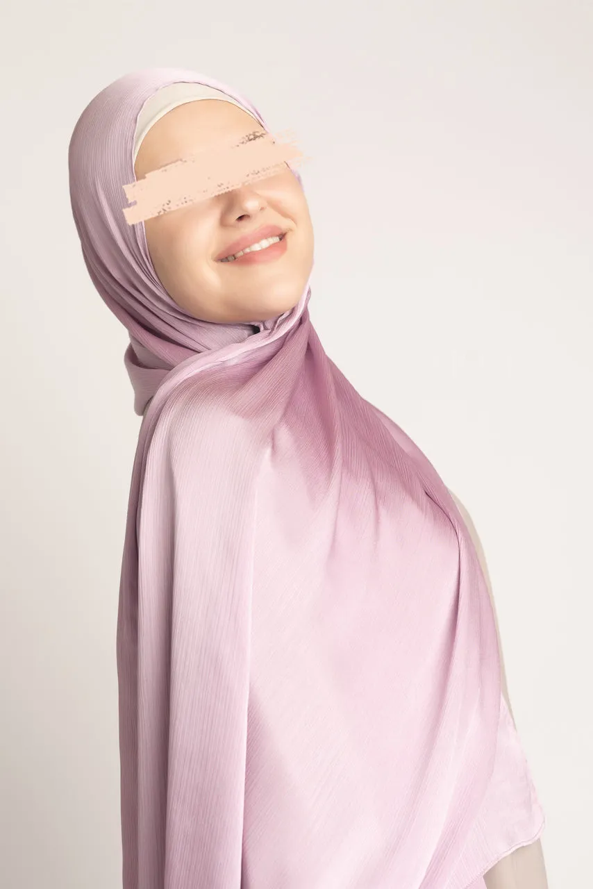 Satin Crinkle Hijab - Hyacinth