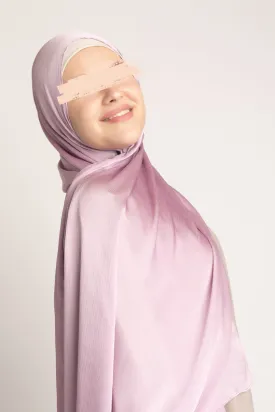 Satin Crinkle Hijab - Hyacinth
