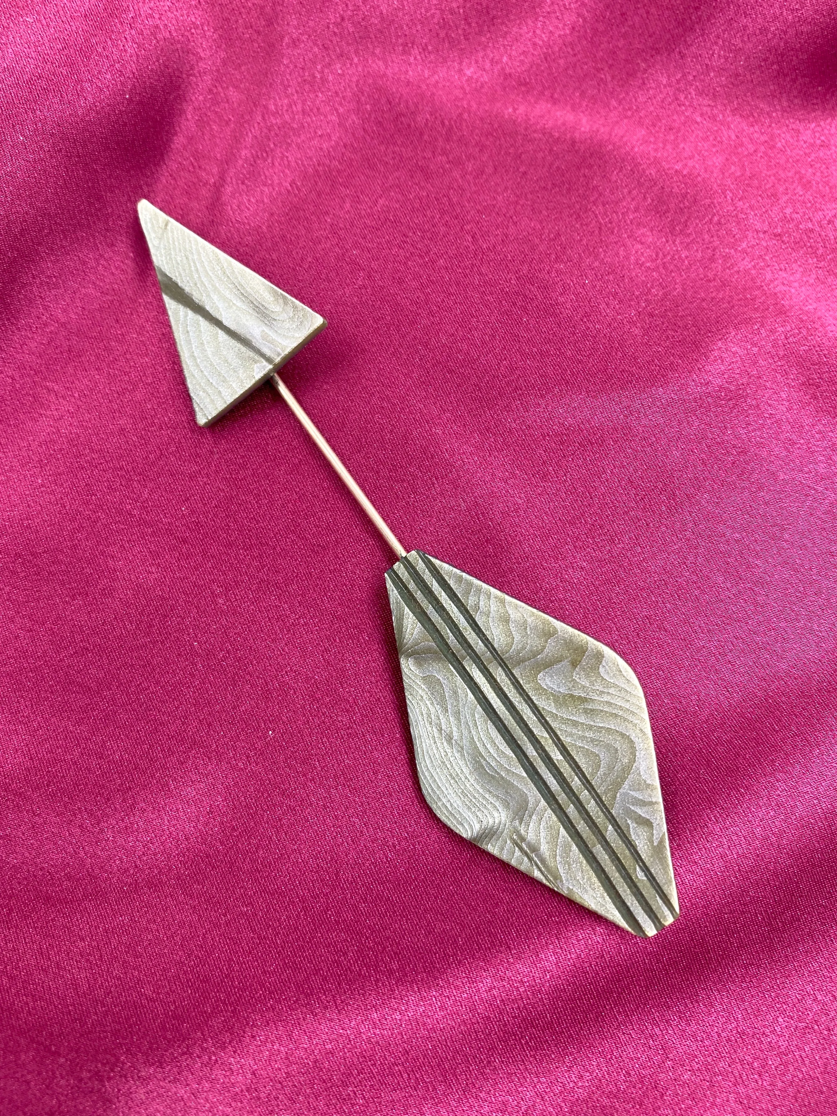 Vintage 1930s Green Celluloid Hat Pin