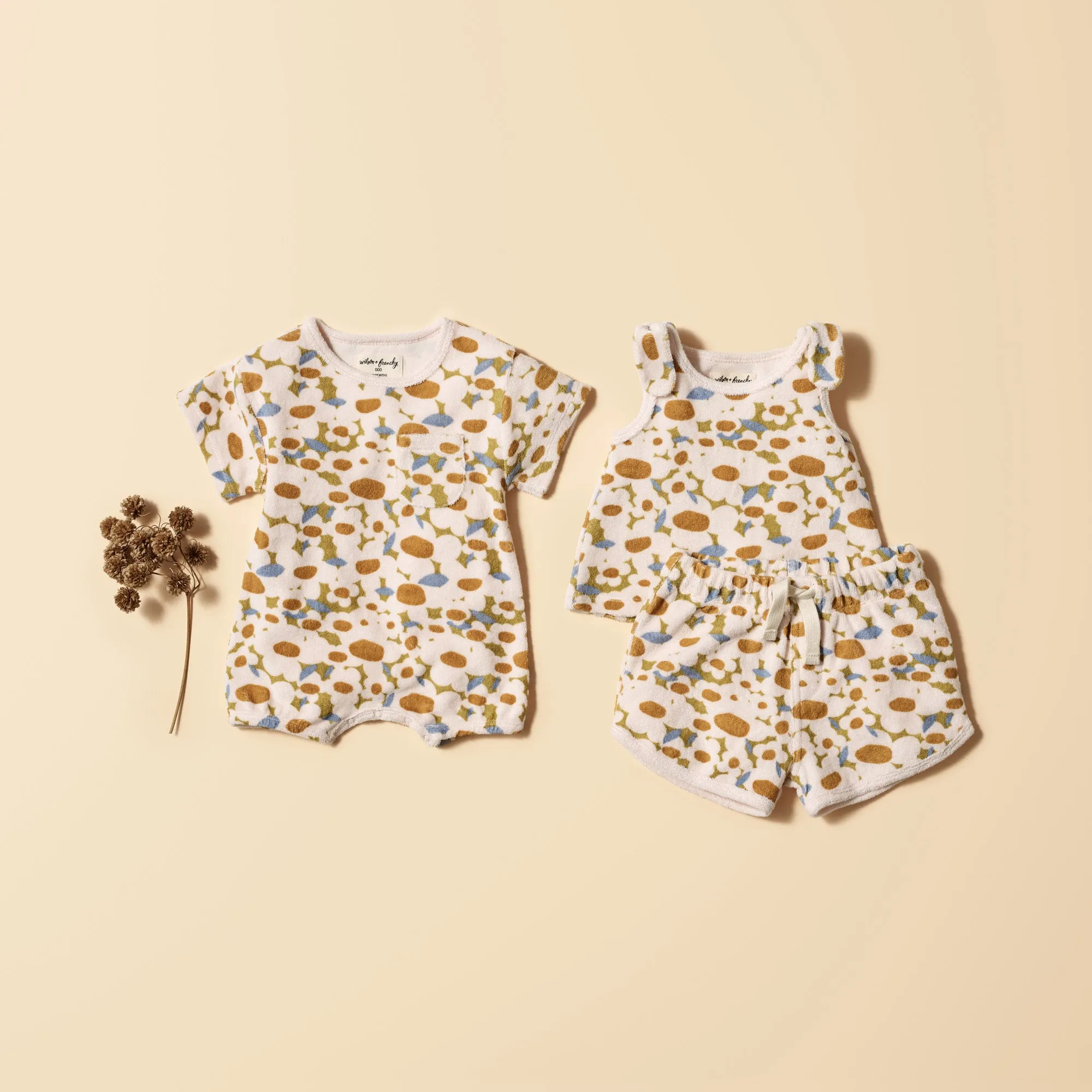 Wilson and Frenchy Flower Burst Organic Terry Singlet