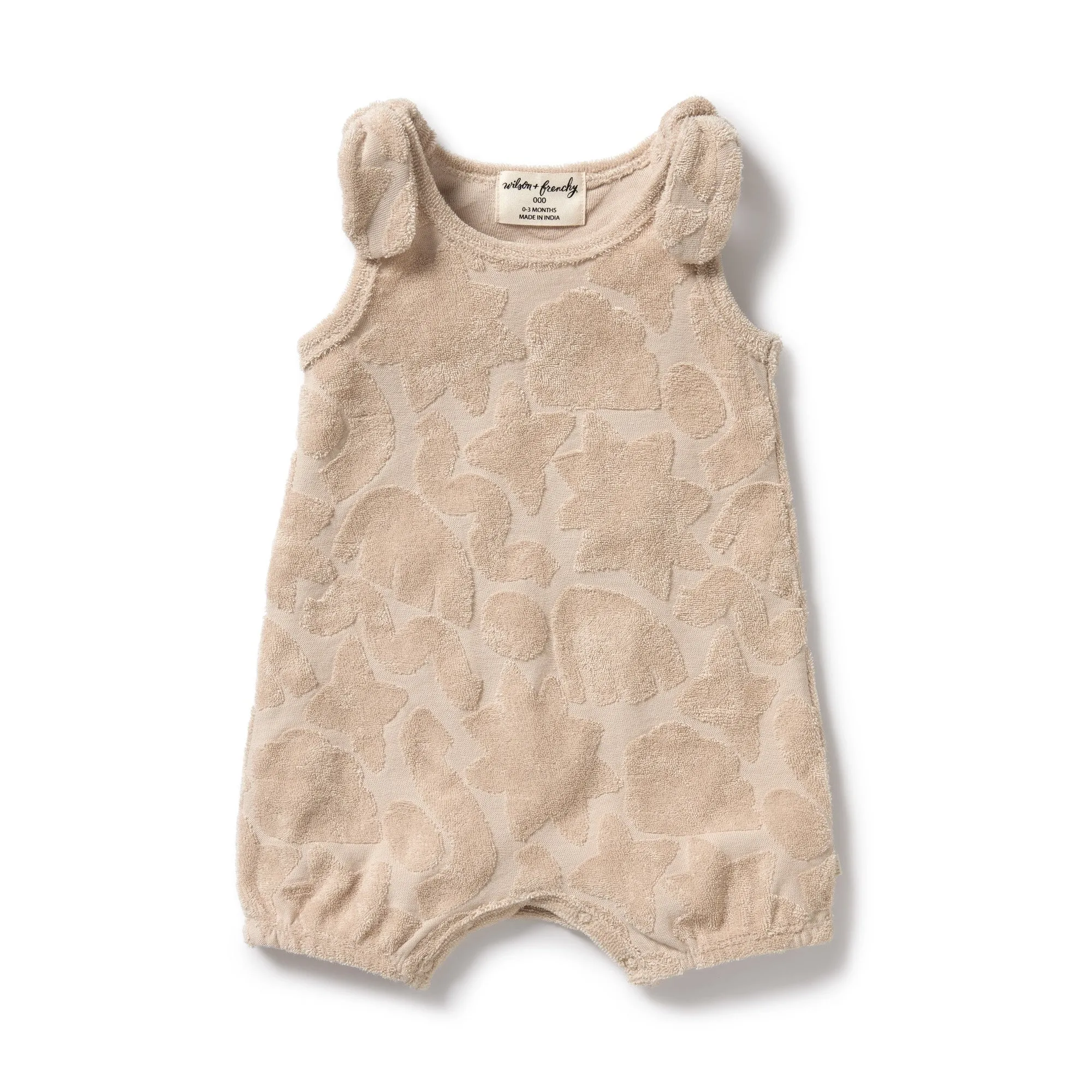 Wilson and Frenchy Pattern Play Organic Terry Playsuit
